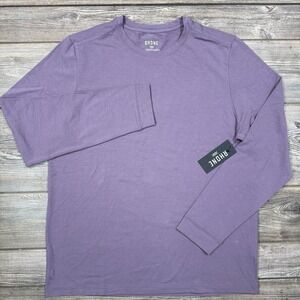 Rhone Men's Origin Long Sleeve Tee Shadow Plum Size Large Stretch NEW